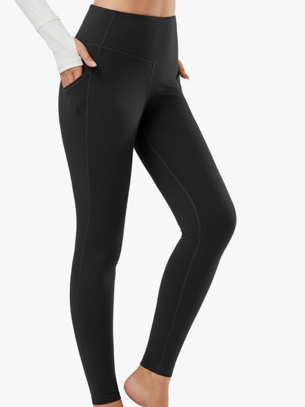 Baleaf NWT Women's Leggings with Pockets High Waisted leggings Yoga Ankle sz SM
